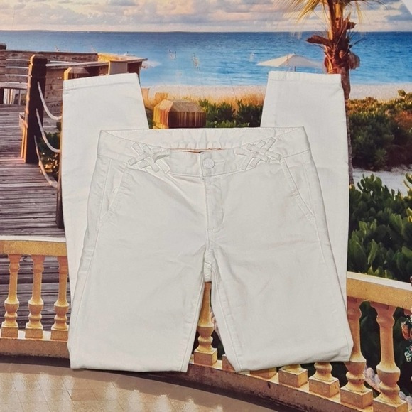 Tory Burch White Jeans Size 26 - Picture 4 of 7